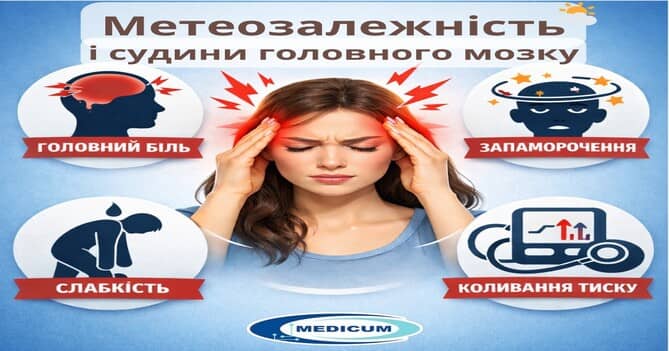 Метеозалежність і судини головного мозку